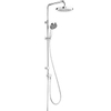 Kludi a qa système de douche double avec inverseur 2 voies avec douche à main 3s et douche de tête ø25cm chrome SW64096 Kludi a qa système de douche double avec inverseur 2 voies avec douche à main 3s et douche de tête ø25cm chrome SW64096