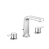 Kludi Zenta 3-gats wastafelkraan met waste m. hendelgreep chroom SW158916 Kludi Zenta 3-gats wastafelkraan met waste m. hendelgreep chroom SW158916