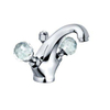 Kludi Adlon wastafelkraan met waste m. swarovski grepen chroom SW158853 Kludi Adlon wastafelkraan met waste m. swarovski grepen chroom SW158853