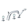 Kludi Adlon Pièce d'habillage pour mitigeur 4 trous avec inverseur avec poignées swarovski chrome SW158859 Kludi Adlon Pièce d'habillage pour mitigeur 4 trous avec inverseur avec poignées swarovski chrome SW158859