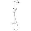 Kludi Logo douchesysteem dual 1-greeps m. A-QA hoofddouche Ø20cm m. Logo 3S handdouche chroom SW158922 Kludi Logo douchesysteem dual 1-greeps m. A-QA hoofddouche Ø20cm m. Logo 3S handdouche chroom SW158922
