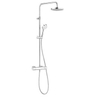 Kludi Logo douchesysteem dual met douchekraan thermostatisch m. A-QA hoofddouche Ø20cm m. Logo 1S handdouche chroom SW158926 Kludi Logo douchesysteem dual met douchekraan thermostatisch m. A-QA hoofddouche Ø20cm m. Logo 1S handdouche chroom SW158926