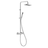 Kludi A QA Dual Shower System met douchekraan thermostatisch met handdouche 1S en hoofddouche 14x24.5cm chroom 0413125 Kludi A QA Dual Shower System met douchekraan thermostatisch met handdouche 1S en hoofddouche 14x24.5cm chroom 0413125