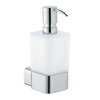Kludi E2 zeepdispenser wandmodel met opaalglas matwit chroom 0413151 Kludi E2 zeepdispenser wandmodel met opaalglas matwit chroom 0413151
