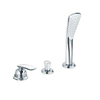 Kludi Balance Mélangeur bain douche 3 trous avec inverseur et douchette extractible chromé 0413214 Kludi Balance Mélangeur bain douche 3 trous avec inverseur et douchette extractible chromé 0413214