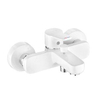 Kludi Pure & Easy badkraan m. omstel m. koppelingen HOH=15cm wit/chroom SW213447 Kludi Pure & Easy badkraan m. omstel m. koppelingen HOH=15cm wit/chroom SW213447