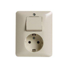 Peha Standard combinatie 1 polig/wissel RA creme 4243871 Peha Standard combinatie 1 polig/wissel RA creme 4243871