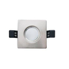 Interlight cadre carré ip65 pour module led mr16 90mm chrome brossé il f90sipm 4246928