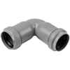 Dyka PPC bocht 90º niet verlijmbaar 40mm grijs 4323300 Dyka PPC bocht 90º niet verlijmbaar 40mm grijs 4323300