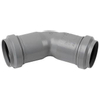Dyka PPC bocht 45º niet verlijmbaar 50mm grijs 4323335 Dyka PPC bocht 45º niet verlijmbaar 50mm grijs 4323335