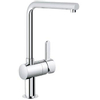Grohe Flair 1 gats keukenkraan met hoge L uitloop chroom SW84349 Grohe Flair 1 gats keukenkraan met hoge L uitloop chroom SW84349