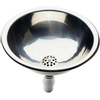 Plieger Rimini inbouwwastafel 33,4cm RVS gepolijst met afvoerplug 4339508