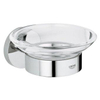 Grohe Essentials zeepschaal met houder chroom 0438147 Grohe Essentials zeepschaal met houder chroom 0438147
