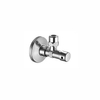 Schell robinet d'arrêt d'angle avec rosace avec bouton encastré 3/8x10mm chrome 0440191