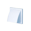 Plieger grille extérieure en plastique avec couvercle incliné et vanne d'arrêt 100mm af avec 154x154mm blanc 4414090 Plieger grille extérieure en plastique avec couvercle incliné et vanne d'arrêt 100mm af avec 154x154mm blanc 4414090