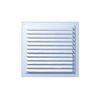 Plieger schoepenrooster aluminium met gaas af met 130x90mm wit 4414200 Plieger schoepenrooster aluminium met gaas af met 130x90mm wit 4414200