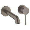 Grohe Essence New afbouwdeel voor 2-gats inbouw wandkraan M-size m. uitloop 18.3cm brushed hard graphite TWEEDEKANS OUT6300