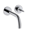 Hansgrohe AXOR Uno afbouwdeel 2-gats inbouw wastafelkraan m. rozetten voorsprong 16cm brushed nikkel SW241689 Hansgrohe AXOR Uno afbouwdeel 2-gats inbouw wastafelkraan m. rozetten voorsprong 16cm brushed nikkel SW241689
