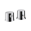 AXOR Uno afbouwset voor 2 gats badrandthermostaat chroom 0450261 AXOR Uno afbouwset voor 2 gats badrandthermostaat chroom 0450261