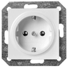 Siemens Delta i system wandcontactdoos enkel RA alu metallic 4512234 Siemens Delta i system wandcontactdoos enkel RA alu metallic 4512234