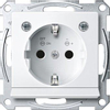 Schneider Electric Merten System M wandcontactdoos inbouw enkel randaarde met LED MTN2304 0319 4513051