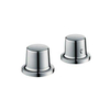 AXOR Bouroullec afbouwdeel voor 2 gats badrandkraan thermostatisch chroom 0451435
