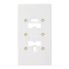 Attema montageplaat combinatie met inserts wit 4541029 Attema montageplaat combinatie met inserts wit 4541029