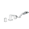 Hansgrohe Metropol Classic Set de finition pour robinet de bain sur gorge 4 trous avec douchette et poignée bouton chromé SW94987 Hansgrohe Metropol Classic Set de finition pour robinet de bain sur gorge 4 trous avec douchette et poignée bouton chromé SW94987