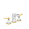 Hansgrohe Metropol Classic 3-gats wastafelkraan met waste m. greep-hendel chroom/verguld SW94968 Hansgrohe Metropol Classic 3-gats wastafelkraan met waste m. greep-hendel chroom/verguld SW94968