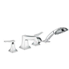 Hansgrohe Metropol Classic afbouwdeel voor 4-gats badrandkraan m. greep-hendel met handdouche chroom SW94989 Hansgrohe Metropol Classic afbouwdeel voor 4-gats badrandkraan m. greep-hendel met handdouche chroom SW94989