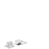 Hansgrohe Metropol 2-gats badrandcombinatie met beugelgreep chroom SW99891 Hansgrohe Metropol 2-gats badrandcombinatie met beugelgreep chroom SW99891