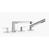 Dornbracht Lulu Mitigeur de baignoire sur gorge 4 trous avec rosaces chrome 0474737