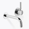 Dornbracht Tara Logic afbouwdeel 2 gats wandkraan inclusief rozet sprong 17cm platina mat 0474748