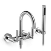 Dornbracht Tara Classic Melangeur bain/douche pour montage mural avec garniture de douche Noir mat 0480457 Dornbracht Tara Classic Melangeur bain/douche pour montage mural avec garniture de douche Noir mat 0480457