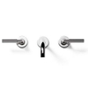Dornbracht Tara Classic afbouwdeel voor 3 gats wandkraan sprong 190mm chroom 0480416 Dornbracht Tara Classic afbouwdeel voor 3 gats wandkraan sprong 190mm chroom 0480416