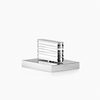 Dornbracht CL.1 stopkraan met gestreepte draaiknop linkssluitend 1/2 met rozet 6x4.7cm platina mat 0481136 Dornbracht CL.1 stopkraan met gestreepte draaiknop linkssluitend 1/2 met rozet 6x4.7cm platina mat 0481136
