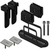 Viega jeu de pièces pour grille à encastrer avec capuchons décoratifs mats et piège à saletés 0500124