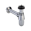 Viega siphon à gobelet pour bonde avec tube mural 5/4 avec rosace chrome 0500216