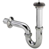 Viega siphon à tube avec tuyau mural 5/4 avec rosace avec tube réglable 120mm chrome 0500259