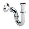Viega siphon tubulaire avec coude 5/4 avec rosace chrome 0509999