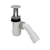 Viega Duoplex bonde de receveur de douche complète avec tube de trop-plein extensible pour receveur de douche avec trou 52mm chrome 0510521