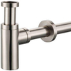 Plieger designbekersifon rond met muurbuis 30cm 5/4 met rozet inox 0520066 Plieger designbekersifon rond met muurbuis 30cm 5/4 met rozet inox 0520066