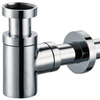 Plieger siphon gobelet design raccourci rond 5/4 avec tube mural 30 cm et rosace inox 0520070