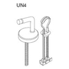 Pressalit charnière universelle verticale avec fixation basculante par paire inox 0604514