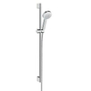 Hansgrohe Crometta 100 glijstangset met Crometta 100 1jet handdouche EcoSmart 90cm met MetaflexC doucheslang 160cm wit/chroom 0605370 Hansgrohe Crometta 100 glijstangset met Crometta 100 1jet handdouche EcoSmart 90cm met MetaflexC doucheslang 160cm wit/chroom 0605370