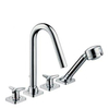 AXOR Citterio M Set de finition pour robinet de bain sur gorge carrelé 4 trous avec rosaces et poignées d'étoile chrome 0605583 AXOR Citterio M Set de finition pour robinet de bain sur gorge carrelé 4 trous avec rosaces et poignées d'étoile chrome 0605583