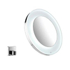 Emco scheerspiegel rond met LED verlichting 26.5cm inclusief wandhouder chroom 0630296 Emco scheerspiegel rond met LED verlichting 26.5cm inclusief wandhouder chroom 0630296