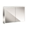 Emco Asis Prime spiegelkast opbouw met 2 deuren met LED verlichting 100cm met lichtpakket verspiegeld SW63253 Emco Asis Prime spiegelkast opbouw met 2 deuren met LED verlichting 100cm met lichtpakket verspiegeld SW63253