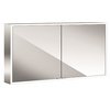 Emco Asis Prime spiegelkast opbouw met 2 deuren met LED verlichting rondom 130x70cm met verspiegelde achterwand SW71876 Emco Asis Prime spiegelkast opbouw met 2 deuren met LED verlichting rondom 130x70cm met verspiegelde achterwand SW71876