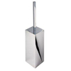 Geesa Modern Art Brosse de WC avec support Chrome (tête de brosse blanche) 0650151